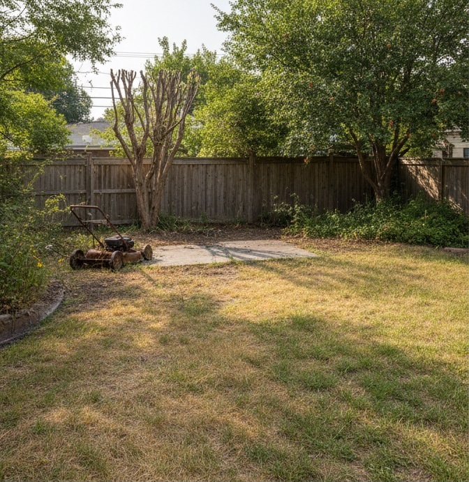 After landscaping