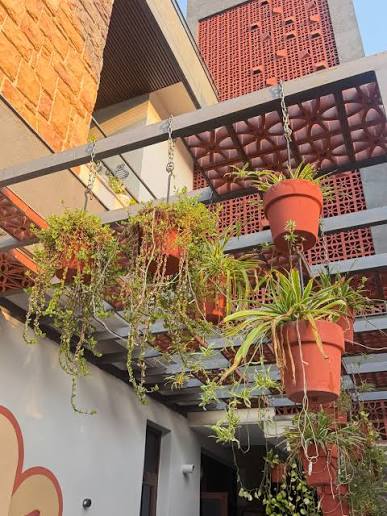 Terracotta patio & pergola